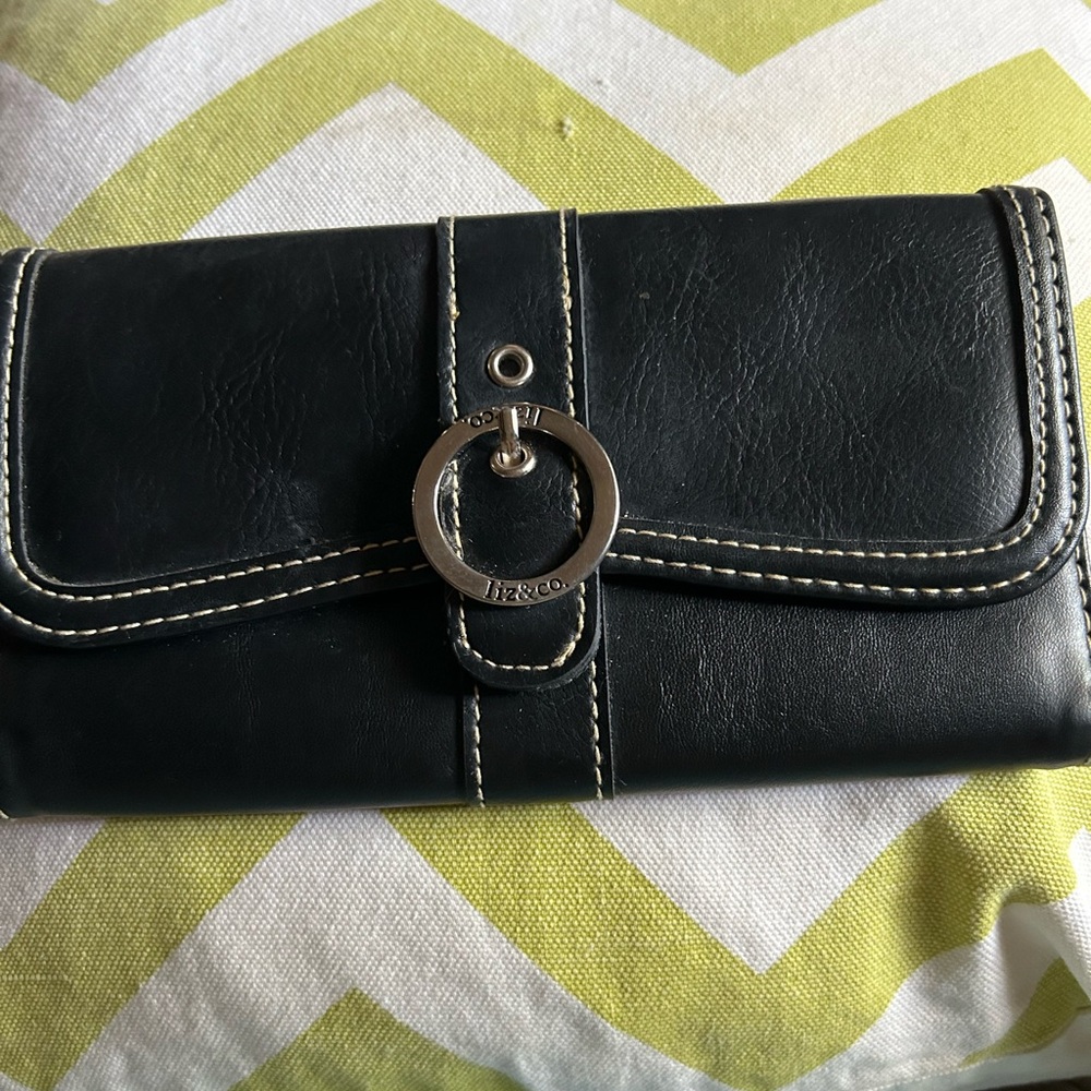 Liz & Co. Black Leather Wallet